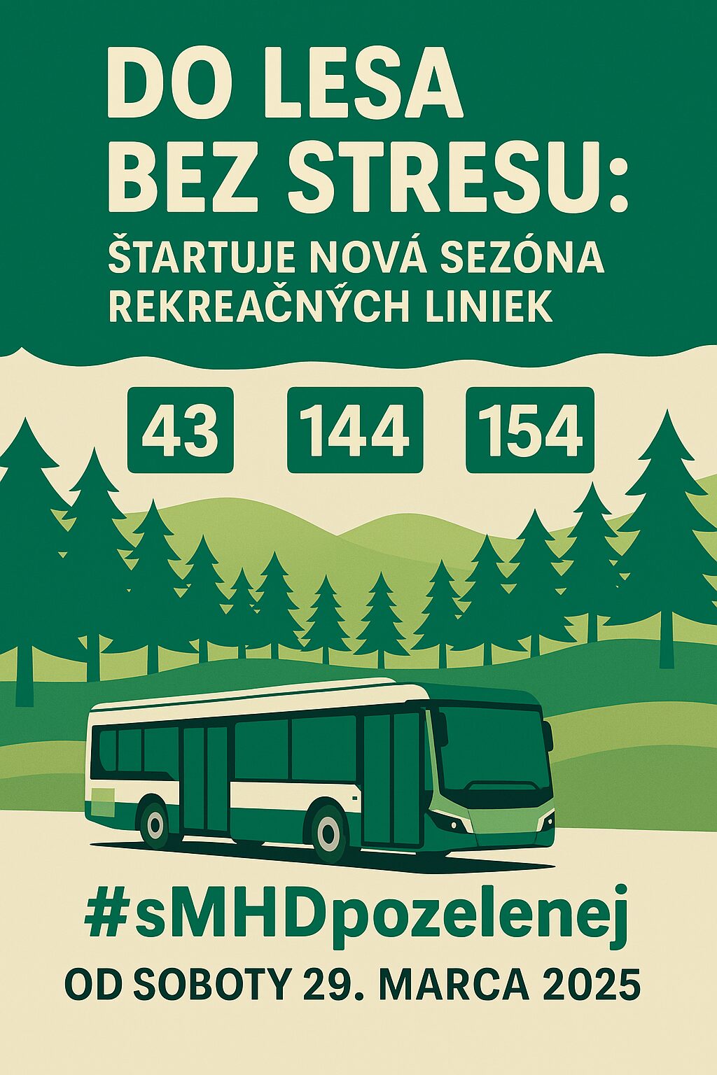 Do lesa bez stresu: Bratislava štartuje novú sezónu rekreačných liniek #sMHdpozelenej