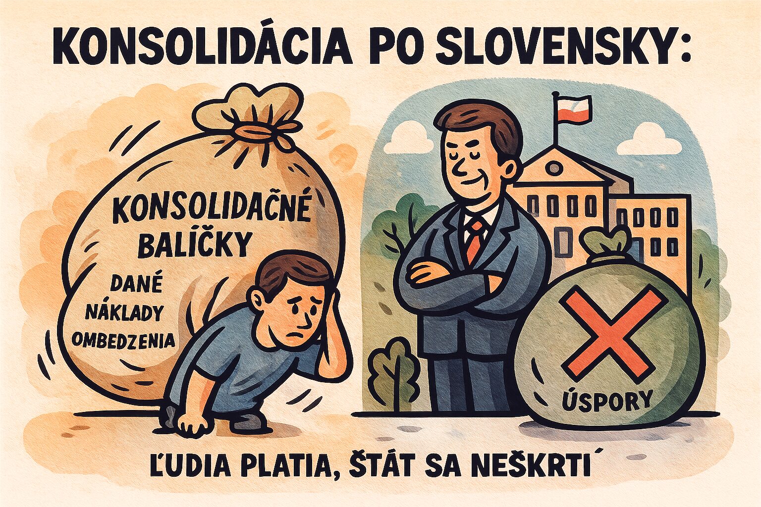 Vláda žmýka podnikateľov aj zamestnancov, no vlastné úniky nerieši