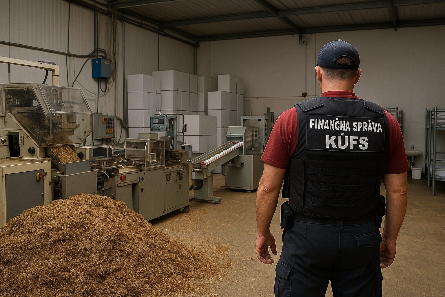 Nelegálna továreň na cigarety v Senci odhalená: KÚFS zaistil 14 ton tabaku