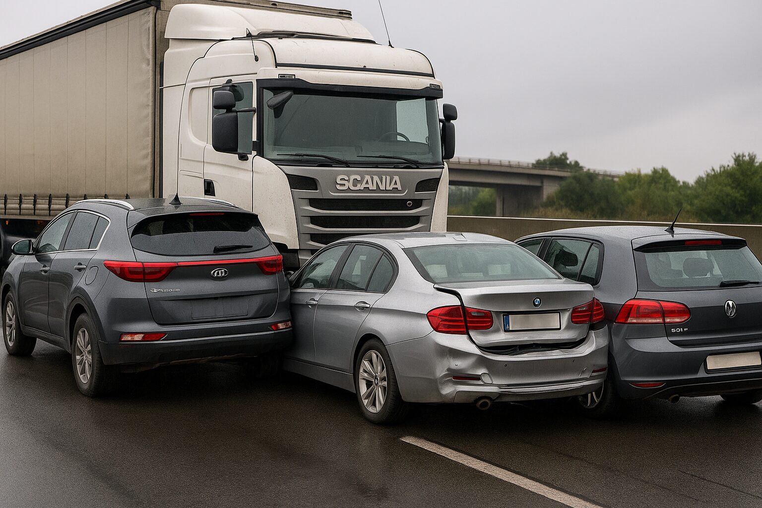 Reťazová nehoda na D1: Vodič kamióna dostal podmienečný trest