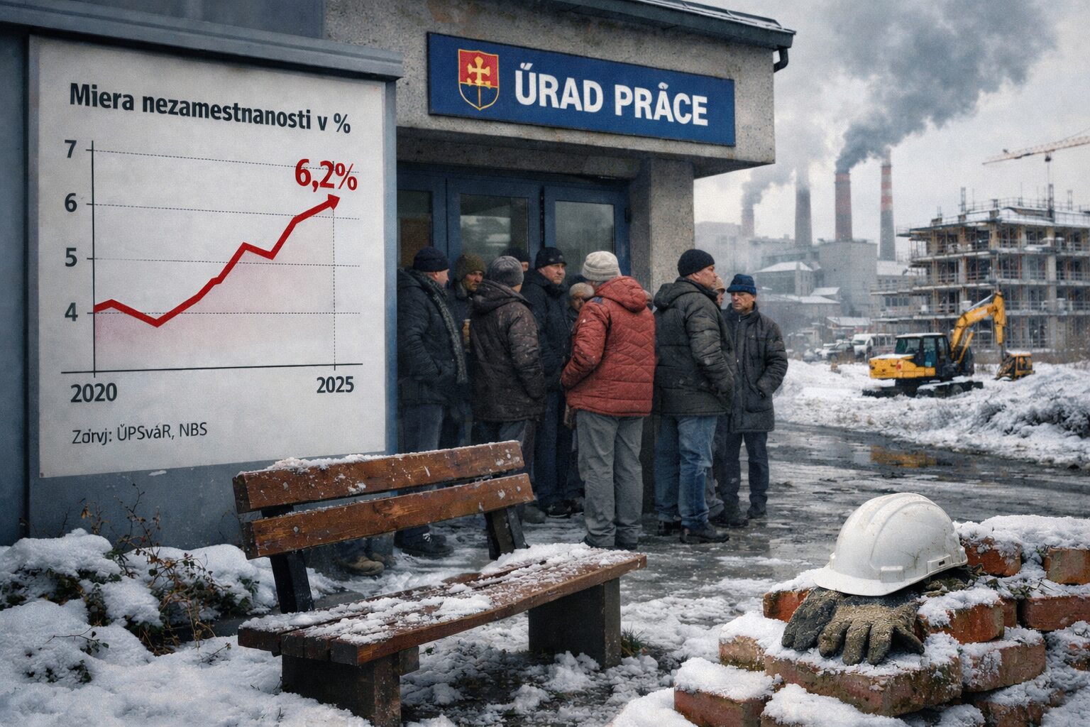 V decembri pribudlo najviac nezamestnaných od júla 2020. Regióny to pocítia najviac