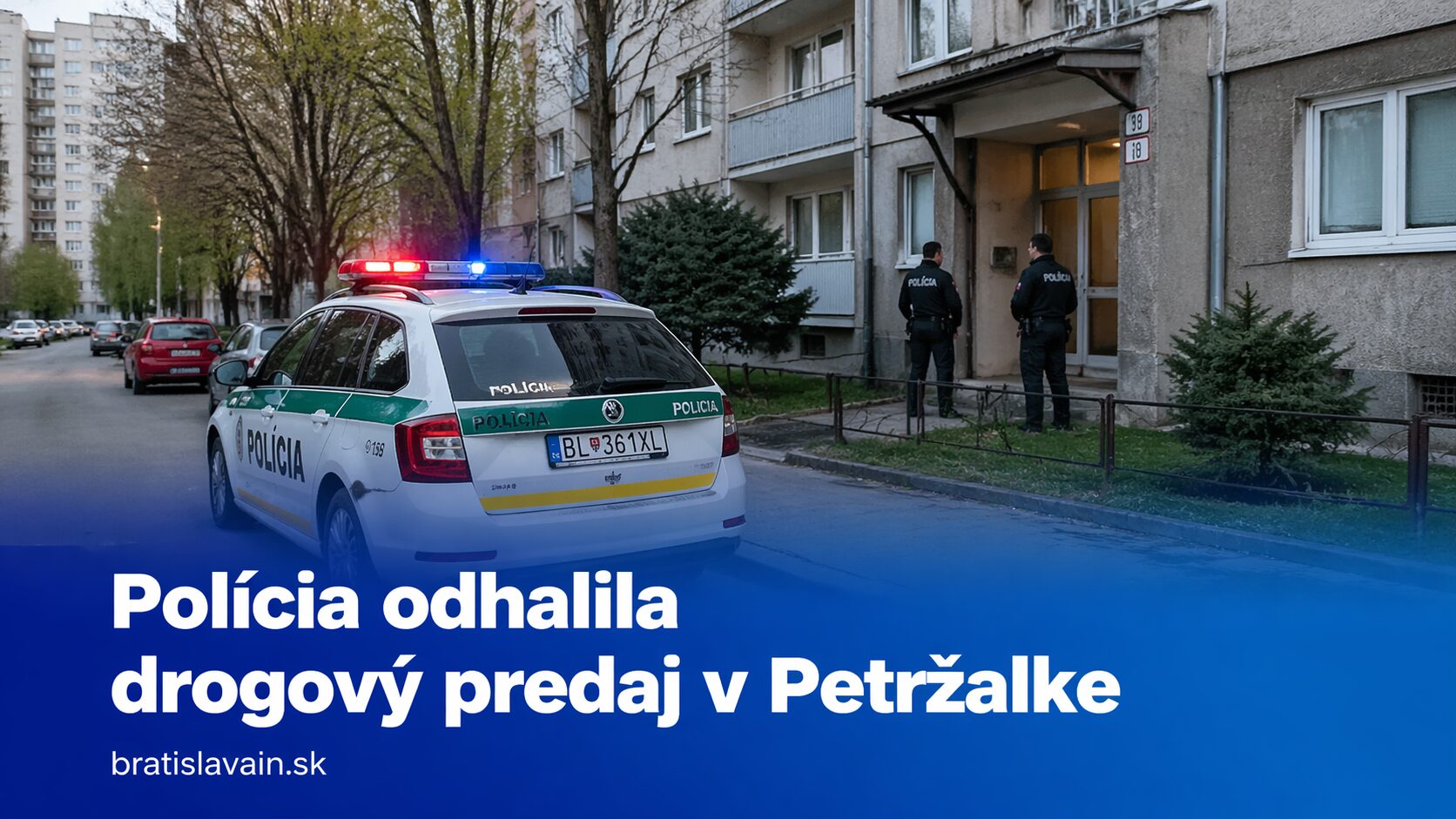 Drogový predaj v Petržalke sa skončil rozsudkom. Súd poslal muža na tri roky do väzenia