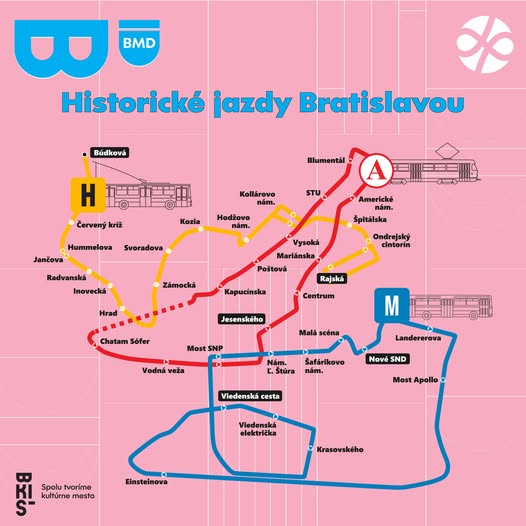 Bratislava ožije históriou MHD. Po meste budú jazdiť legendárne vozidlá zadarmo