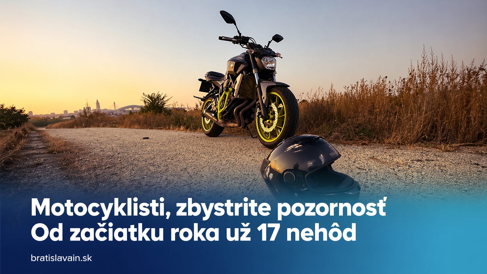 Motocyklisti v Bratislavskom kraji: od začiatku roka už 17 nehôd, dvaja jazdci prišli o život