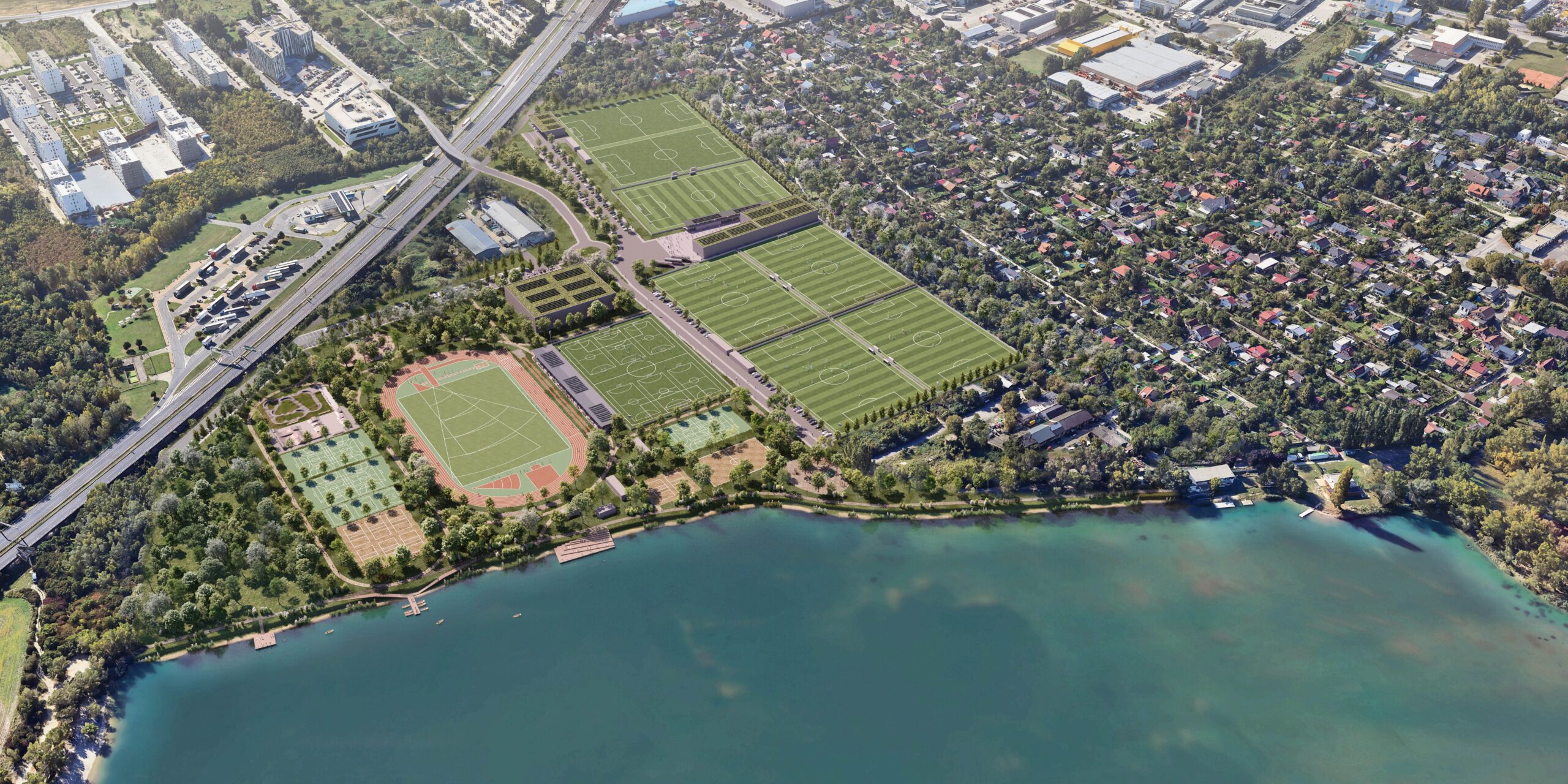 Na Zlatých pieskoch má vyrásť veľký športový areál. Bratislava chystá ihriská, atletický štadión aj mestskú arénu