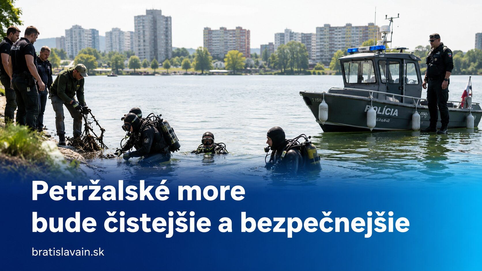 Petržalské more bude pred letom čistejšie aj bezpečnejšie