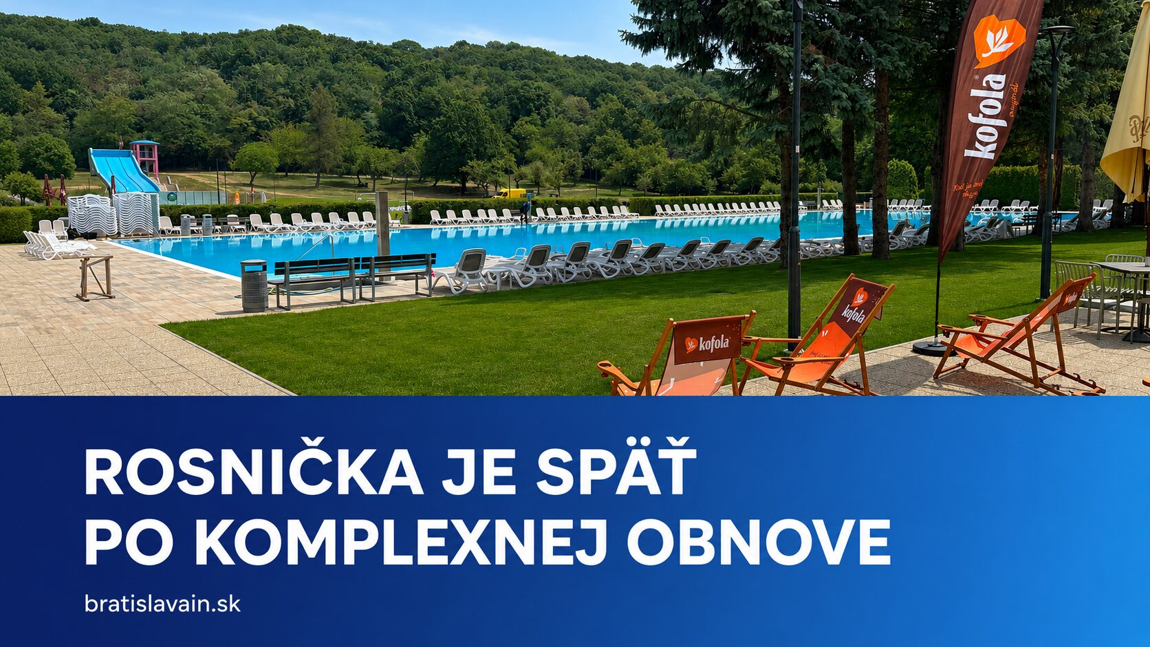Rosnička je po rozsiahlej rekonštrukcii opäť otvorená. Obnova kúpaliska stála 2,5 milióna eur