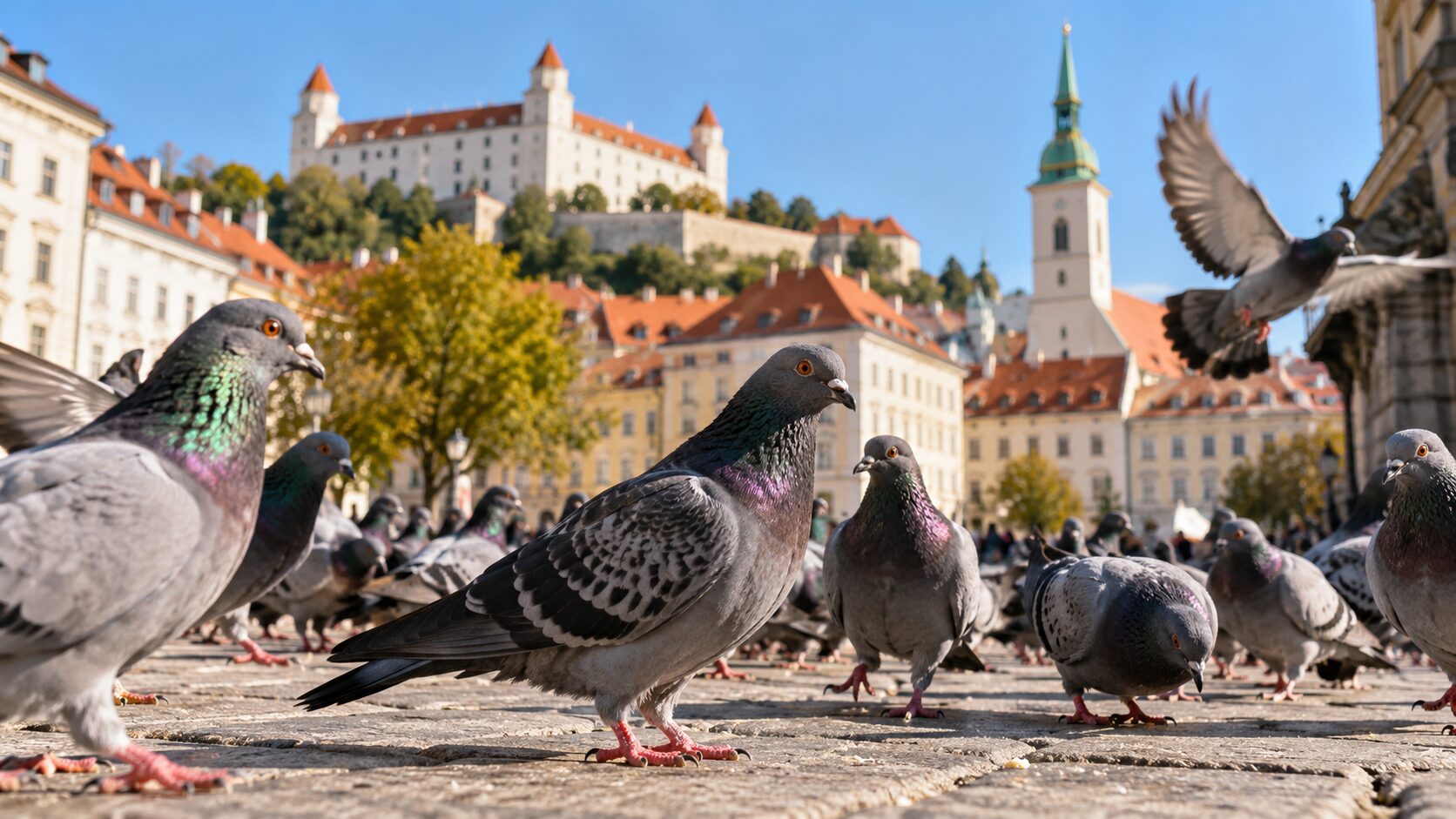 Bratislava plánuje prvý mestský holubník. Počet holubov chce regulovať humánnym spôsobom